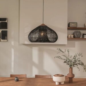 Japanese Style Wabi Sabi Style Rattan Drum Lamp Luminatura (22)