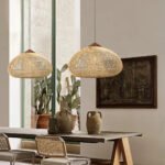 Japanese Style Wabi Sabi Style Rattan Drum Lamp Luminatura (9)