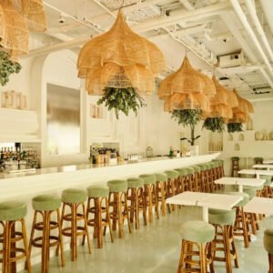 Rattan Novelty Pendant Lights Wicker Pendant Shade Luminatura (6)