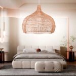 Rattan Novelty Pendant Lights Wicker Pendant Shade Luminatura (7)