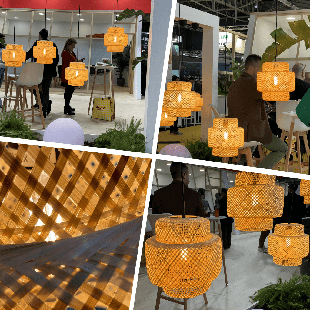 Bamboo Handmade Pendant Lamp 27 Cm Luminatura