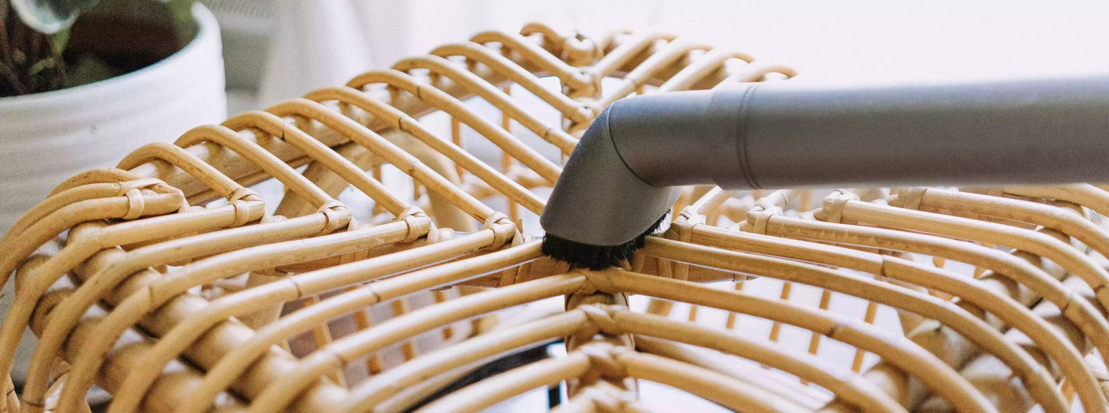Vacuuming Rattan Furniture Luminatura